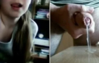 Пошлая девочка в Чат Рулетке помогла Андрюхе-дрочеру классно кончить